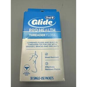 Glide Oral-B Pro-Health Threader Floss - 30 Single-Use Packets